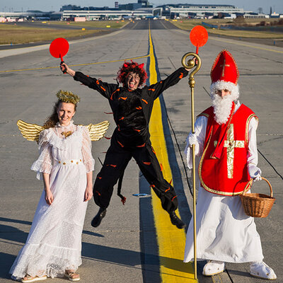 Mikuláš na letišti