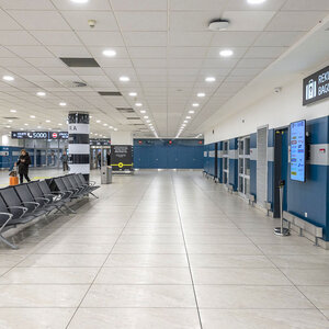 Neveřejná část letiště-výdej zavazadel