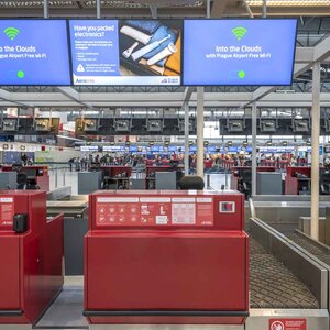 Veřejná část letiště check-in odbavení